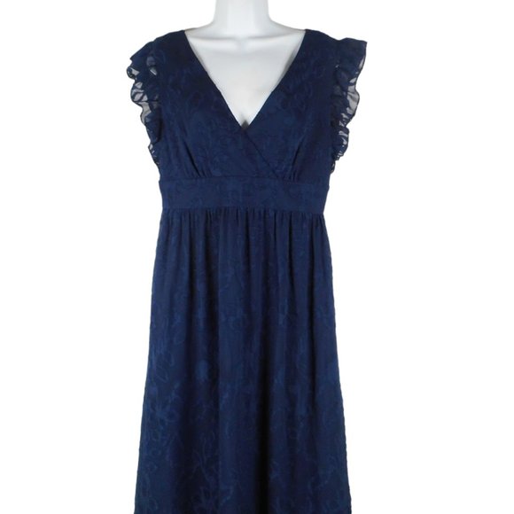 Lilly Pulitzer Dress Blue 6 Blue Polyester Embroidered Beaded Lined Fairycore - Picture 6 of 14